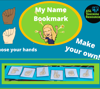 ABC My Name Bookmark
