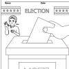 Coloring Sheet - Voting - Image 2