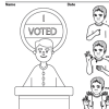 Coloring Sheet - Voting - Image 3