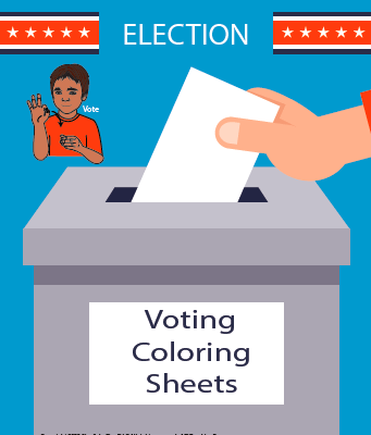 Coloring Sheet - Voting