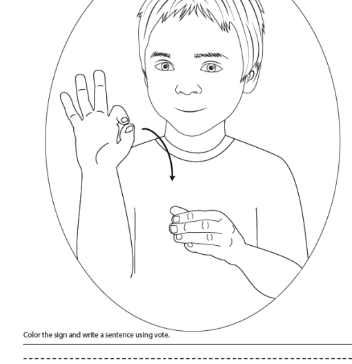 Coloring Sheet - Voting - Image 5