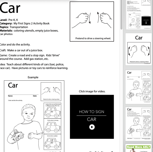 Lesson Plan- Car
