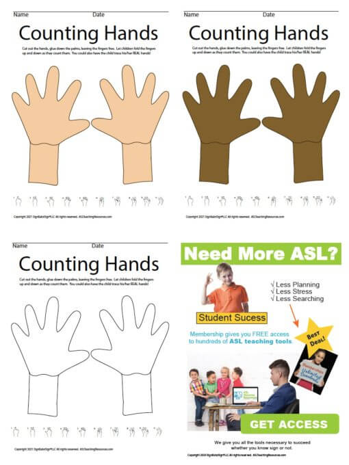 Counting Hands 1-10