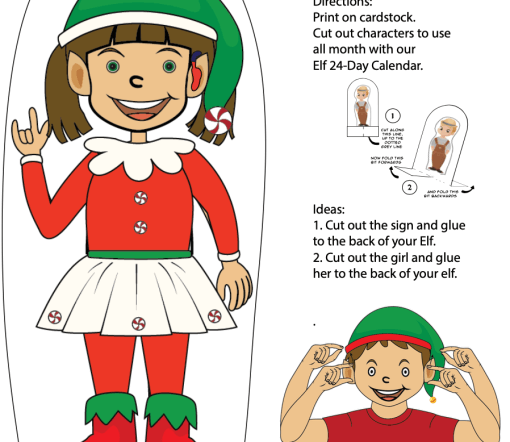 Elf on a Shelf Cutout Light Skin