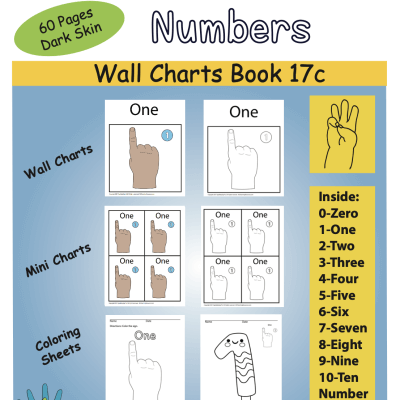 Color Book Front Cover Numbers ASL Dark Skin Screen Shot