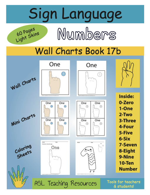 Color Book Front Cover Numbers ASL Light Skin Screen Shot