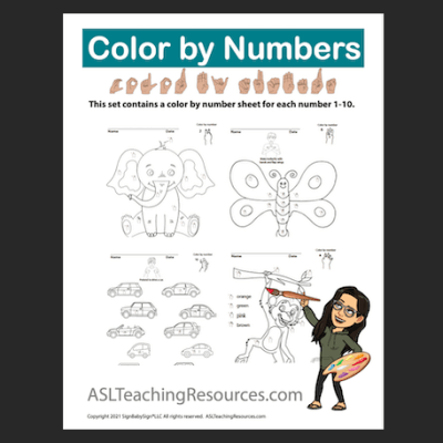 Color By Numbers 1-10 Set