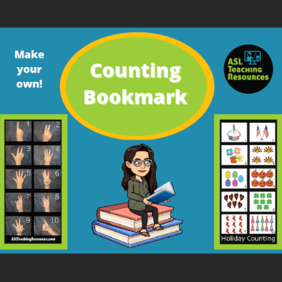ASL Counting 1-10 Bookmark