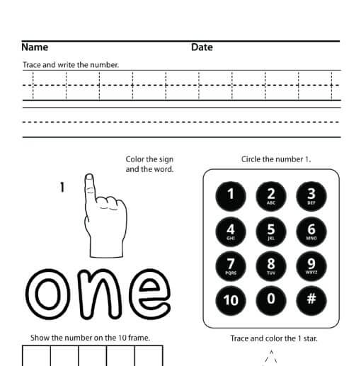 Numbers Practice 1-10 Set - Image 2