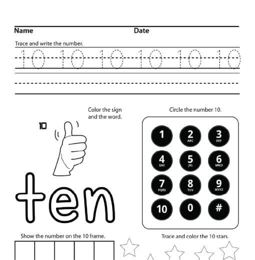 Numbers Practice 1-10 Set - Image 5