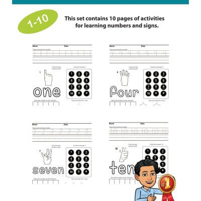 Numbers Practice 1-10 Set
