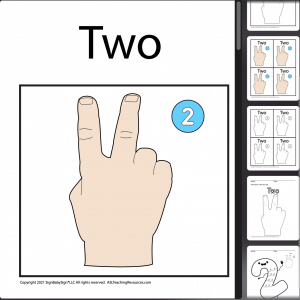 Numbers Coloring Sheets & Wall Charts Light Skin - 2