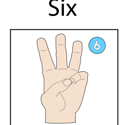Numbers Coloring Sheets & Wall Charts Light Skin - 6