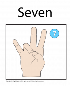 Numbers Coloring Sheets & Wall Charts Light Skin - 7