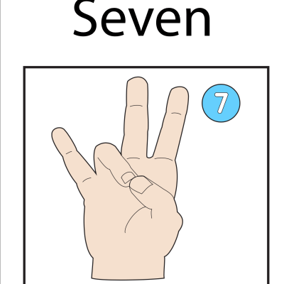 Numbers Coloring Sheets & Wall Charts Light Skin - 7