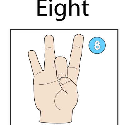 Numbers Coloring Sheets & Wall Charts Light Skin - 8