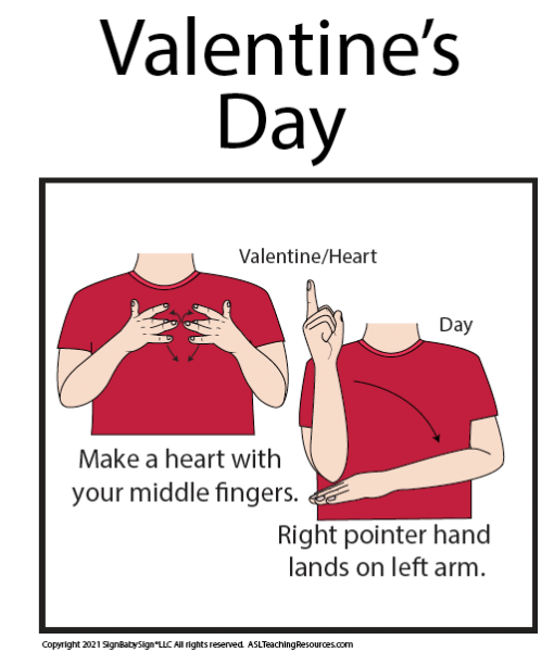 Valentine's ASL Wall Charts Set 1 Screen Shot