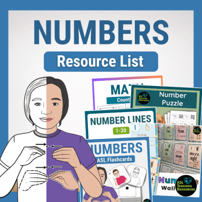ASL Numbers Resource List