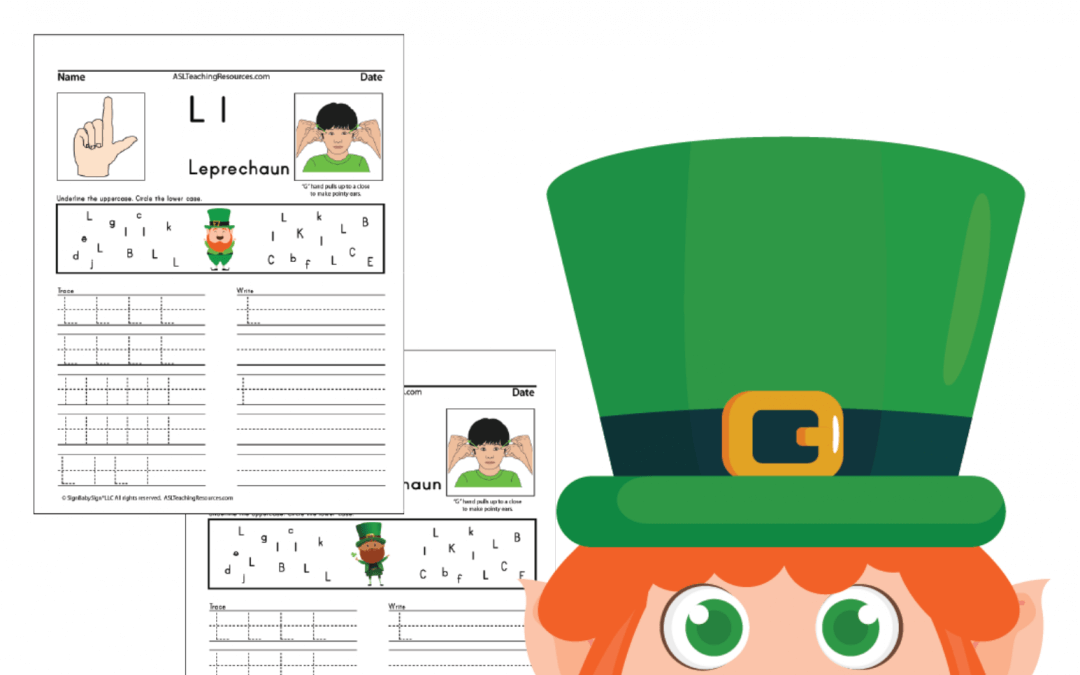 Letter Writing Practice L – Leprechaun