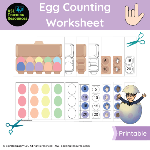 Counting Eggs - Number Practice 1-20
