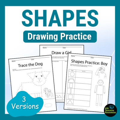 Drawing Shapes Practice Worksheets