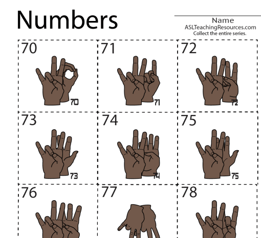 Numbers Flashcards Set 70 - 80 - Image 4