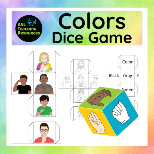 Games for Sign Language - Colors Dice