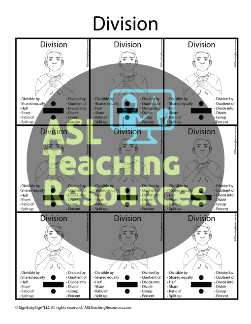 math-in-sign-language-division