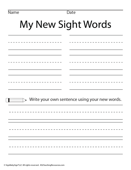 Sight Words Worksheets - I, CAN, SEE, THE - Image 6