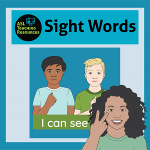 image of sample for sight words I can see