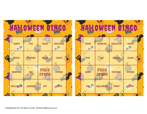 Halloween ASL Bingo - Image 5