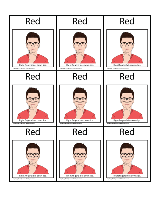 Sight-Words-flashcards-three-big-red