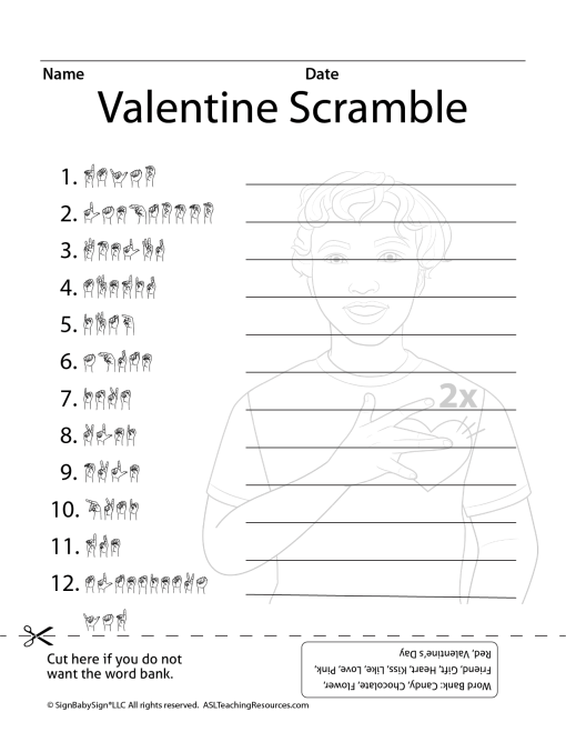 ASL Valentine's Day Scramble Game - Image 2