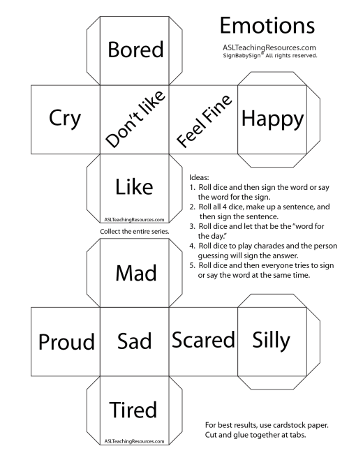 Games for Sign Language - Emotions Dice - Image 3