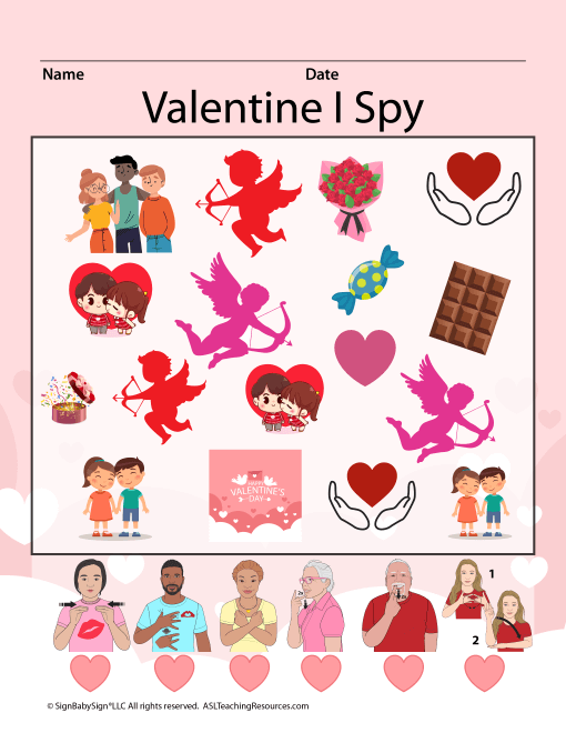 ASL Valentine's Day I-Spy Game - Image 3