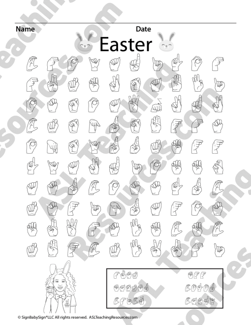ASL Easter Word Search Game - Image 3