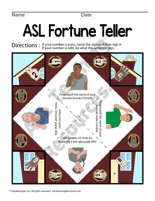 Paper Fortune Teller Game - Family - Image 2
