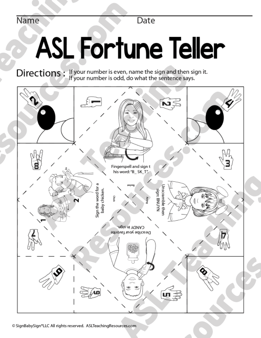 Paper Fortune Teller Game - Easter - Image 3
