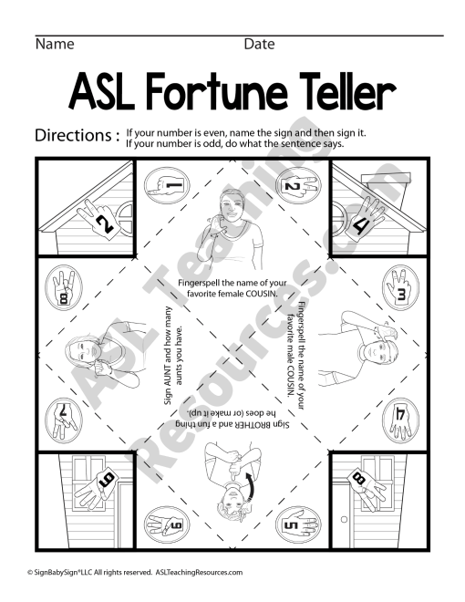 Paper Fortune Teller Game - Family - Image 3