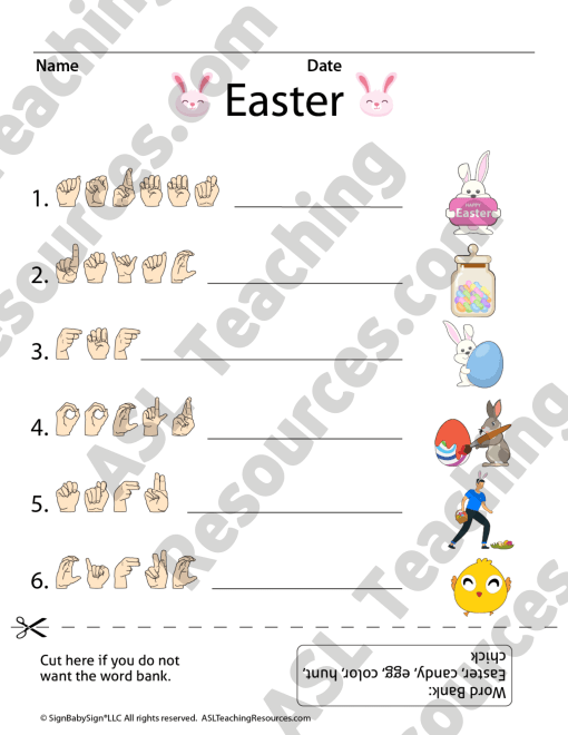 ASL Easter Scramble Game - Image 3