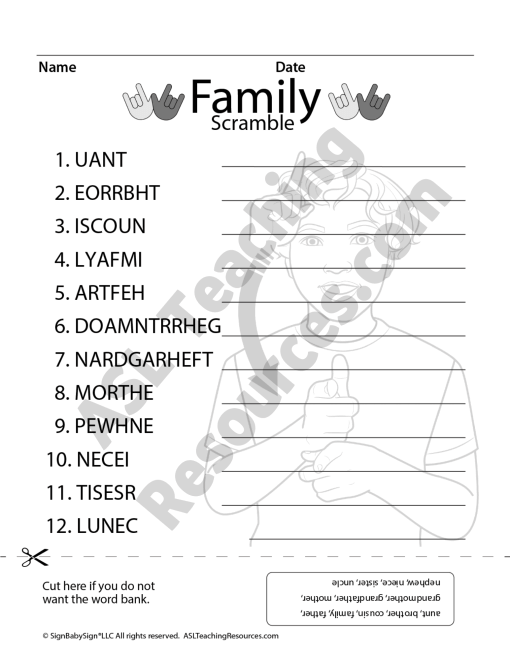 ASL Family Scramble Game - Image 2