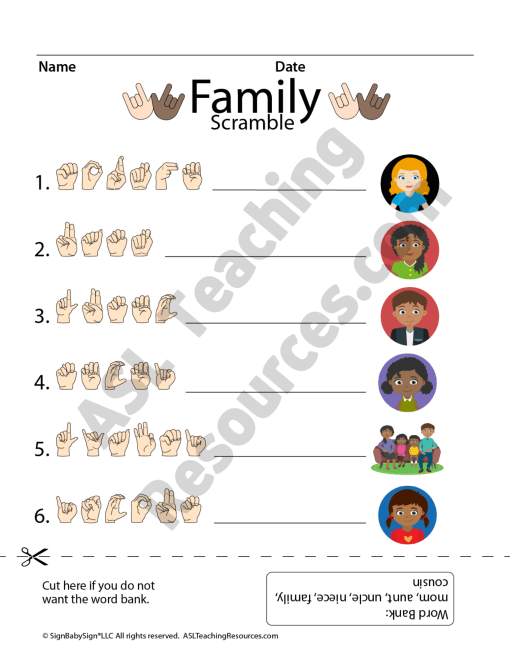 ASL Family Scramble Game - Image 3