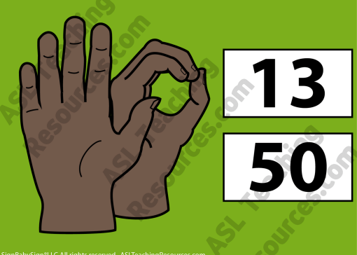 ASL Matching Numbers 50-75 - Image 2