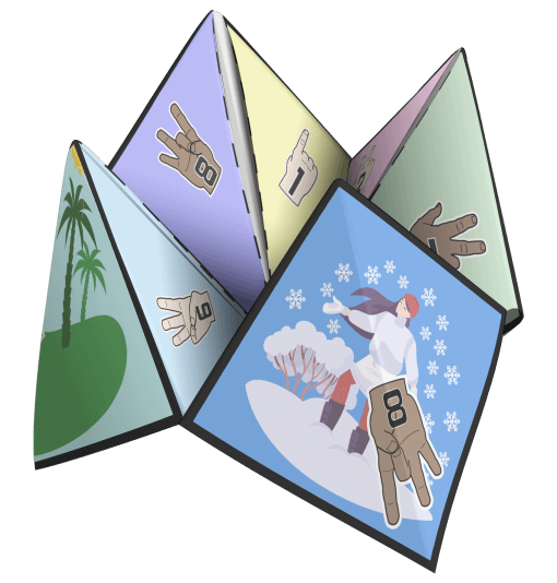 Paper Fortune Teller Game - Weather - Image 2