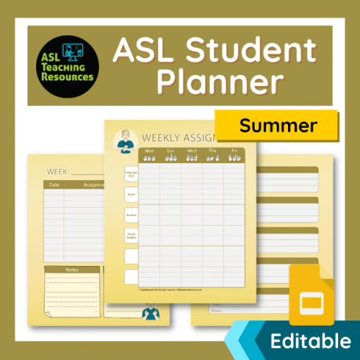 ASL Student Planner - Summer - Image 5