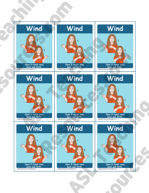 Wall Chart Book 13 - Signs for Weather - Image 4