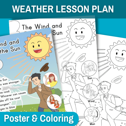 The Wind and the Sun Fable Worksheets - ASL - Image 4