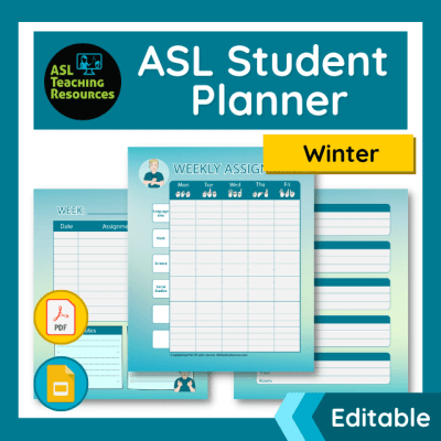 ASL Student Planner - Winter
