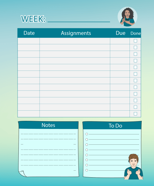 ASL Student Planner - Winter - Image 3