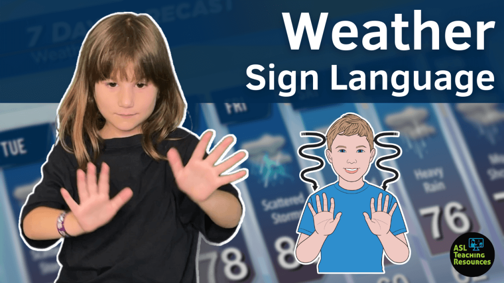 Weather Video for kindergarten Challenge Kid Signing Weather